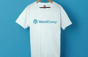 Printed t-shirts for tech event for WordPress Printed t-shirts for tech event for WordPress