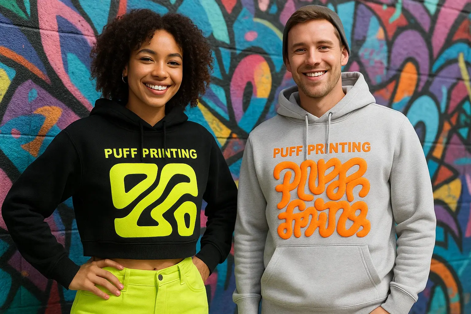 Puff Print Hoodies Puff Print Hoodies